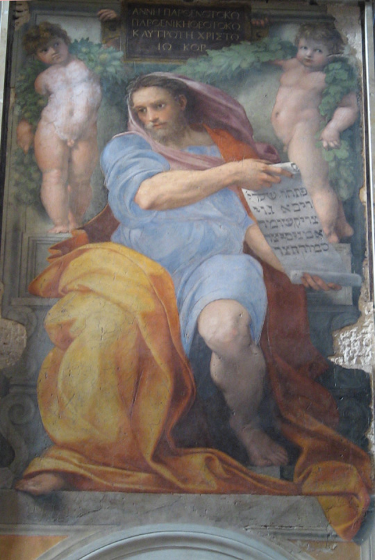 Affresco Profeta Isaia